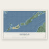Gosnold, Massachusetts map print, the full design