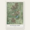 Hanover Park, Illinois map print, the full design