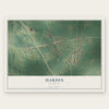 Hardin, Kentucky map print, the full design