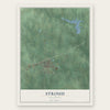 Stroud, Oklahoma map print, the full design