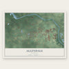 Allendale, Michigan map print, the full design