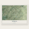 Hebron, Texas map print, the full design
