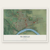 Wamego, Kansas map print, the full design