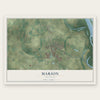 Marion, Arkansas map print, the full design