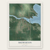 Brewerton, New York map print, the full design
