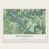 West Mahoning, Pennsylvania map print, the full design