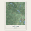 LaGrange, Michigan map print, the full design