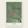 Manti, Utah map print, the full design