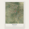Wibaux, Montana map print, the full design