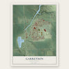 Garretson, South Dakota map print, the full design