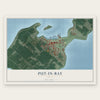 Put-in-Bay, Ohio map print, the full design