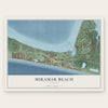 Miramar Beach, Florida map print, the full design