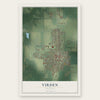 Virden, Illinois map print, the full design