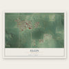 Elgin, Minnesota map print, the full design