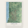 Cortland, Ohio map print, the full design