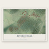 Beverly Hills, Texas map print, the full design