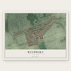 Westbury, New York map print, the full design