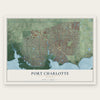 Port Charlotte, Florida map print, the full design