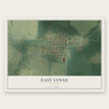 East Lynne, Missouri map print, the full design