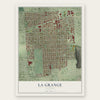 La Grange, Illinois map print, the full design