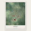 Osyka, Mississippi map print, the full design
