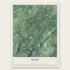 Hope, New Jersey map print, the full design