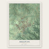 Sullivan, Missouri map print, the full design