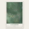 Castleberry, Alabama map print, the full design
