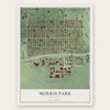 Morris Park, Minnesota map print, the full design