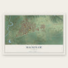 Mackinaw, Illinois map print, the full design