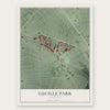 Lucille Park, Maryland map print, the full design