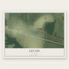 Levasy, Missouri map print, the full design