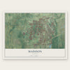 Madison, Alabama map print, the full design