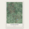 Gloucester, New Jersey map print, the full design