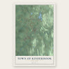 Town of Kinderhook, New York map print, the full design