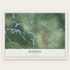 Marissa, Illinois map print, the full design
