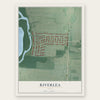 Riverlea, Ohio map print, the full design