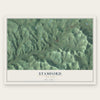 Stamford, New York map print, the full design
