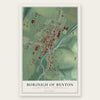 Borough of Benton, Columbia County, Pennsylvania map print, the full design