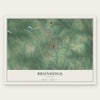 Brundidge, Alabama map print, the full design