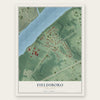 Fieldsboro, New Jersey map print, the full design