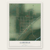 Garfield, Kansas map print, the full design
