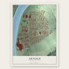 Arnold, Pennsylvania map print, the full design