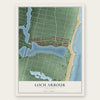 Loch Arbour, New Jersey map print, the full design