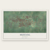 Mustang, Oklahoma map print, the full design