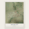 Sugar City, Colorado map print, the full design