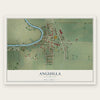 Anguilla, Mississippi map print, the full design