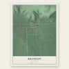 Bromide, Oklahoma map print, the full design