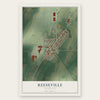 Reeseville, Wisconsin map print, the full design