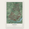 Edison, New Jersey map print, the full design